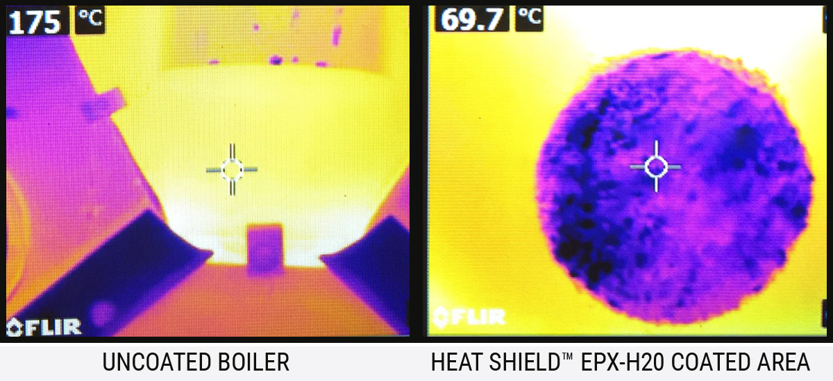 EPX-H20 Boiler Insulation thermal imaging