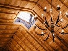Clear insulation for exposed beam ceiling
