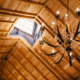 Clear insulation for exposed beam ceiling