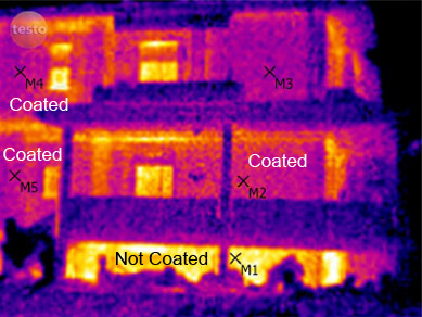 insulating paint stops thermal bridging