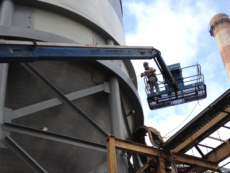 Large tank insulation coatings